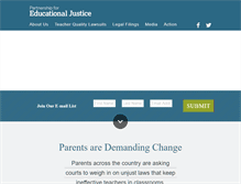 Tablet Screenshot of edjustice.org